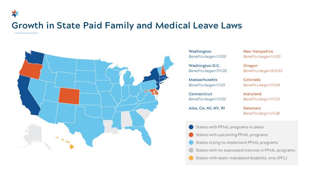 Paid Family Medical Leave Map